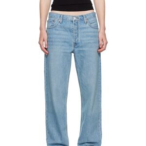Re/Done loose blue longish Jeans
